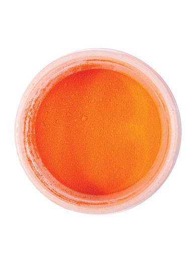 pot of orange matt dust
