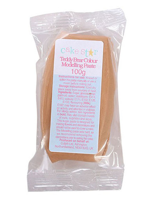 Cake Star Modelling Paste - TEDDY BEAR BROWN 100g