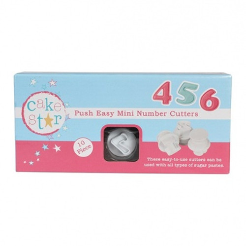 Cake Star Push Easy Cutters - MINI Number Set