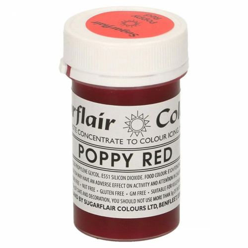 Sugarflair Tartranil Paste - Poppy Red