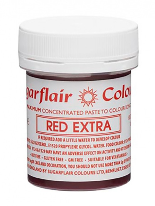 Sugarflair Spectral Paste - Red Extra (42g)