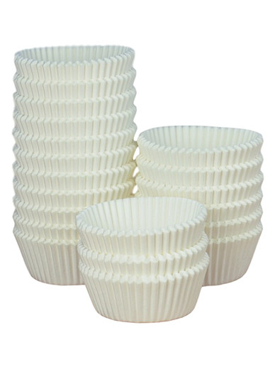 Doric White Fairy Cake Cases - Pack of 1000