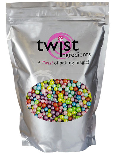 Twist Ingredients 1kg BULK BAG - Glimmer Pearls - Rainbow