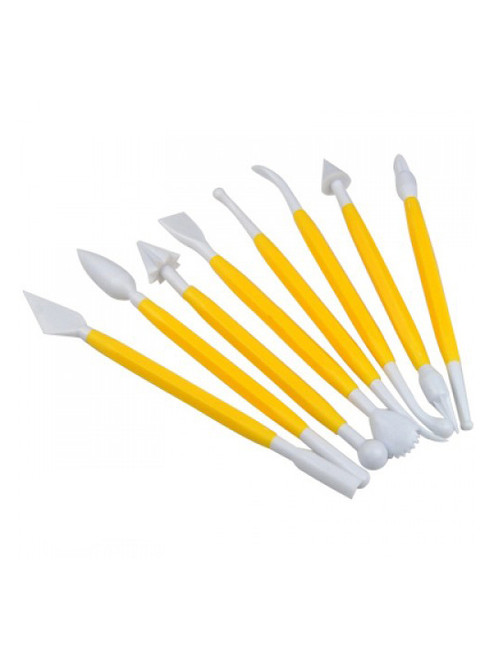 Modelling Tool Set - Yellow - Set of 8