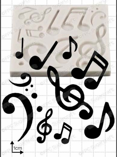 Musical Notes Silicone Mould