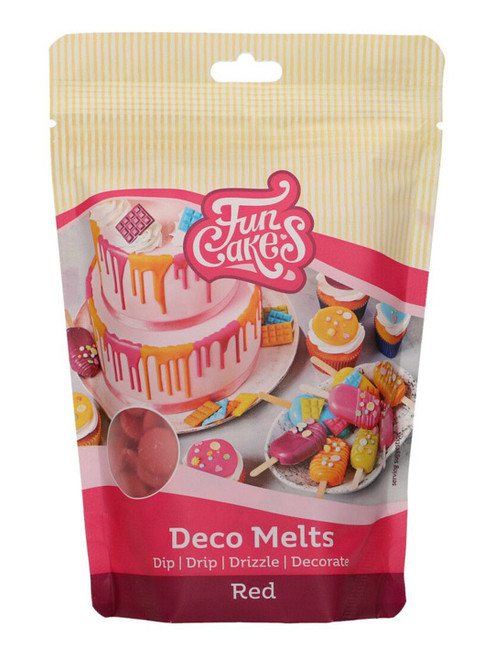 packet of FunCakes Red Deco Melts 250g