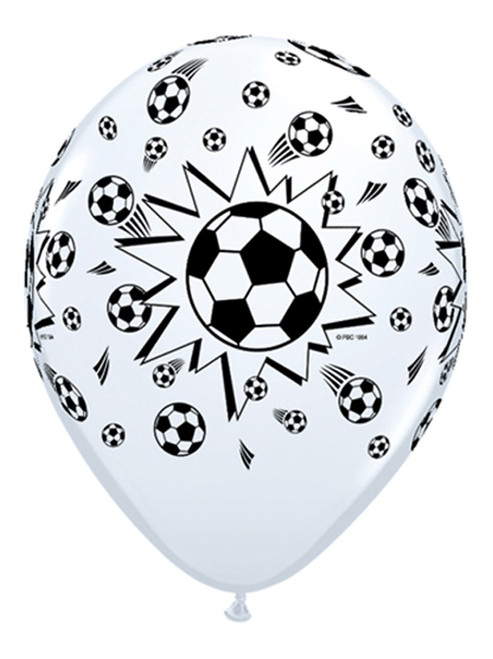 6 Football Latex Balloons