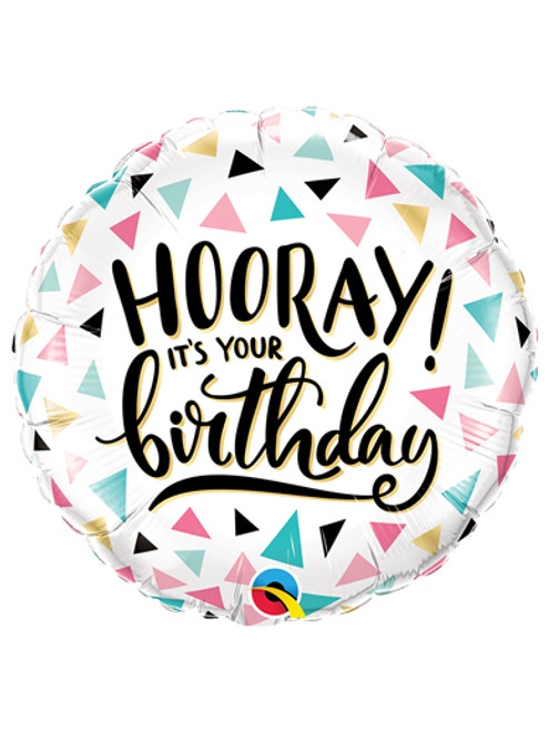Hooray It's Your Birthday Balloon - 18" Foil