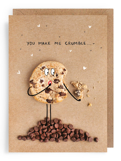 Chocolate Chip Cookies (crumble) - Valentines Card