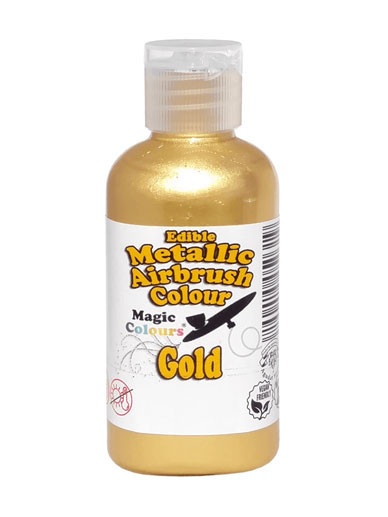 bottle of Magic Colours Metallic Airbrush Colour 55ml - Gold
