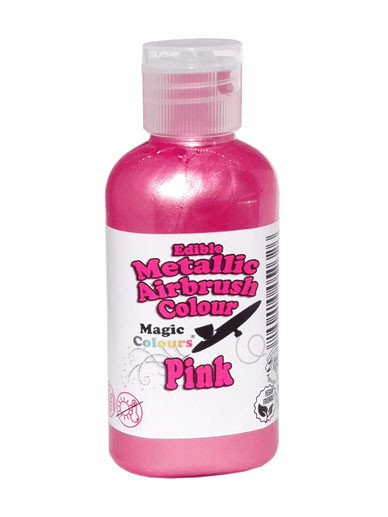 bottle of Magic Colours Metallic Airbrush Colour 55ml - Pink