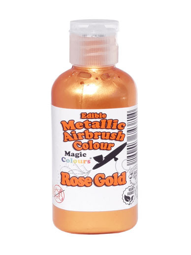 bottle of Magic Colours Metallic Airbrush Colour 55ml - Rose Gold