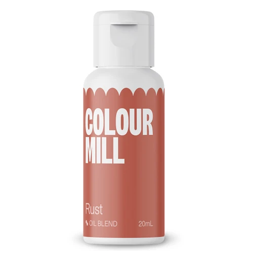 A bottle of Colour Mill Oil Based colour Rust