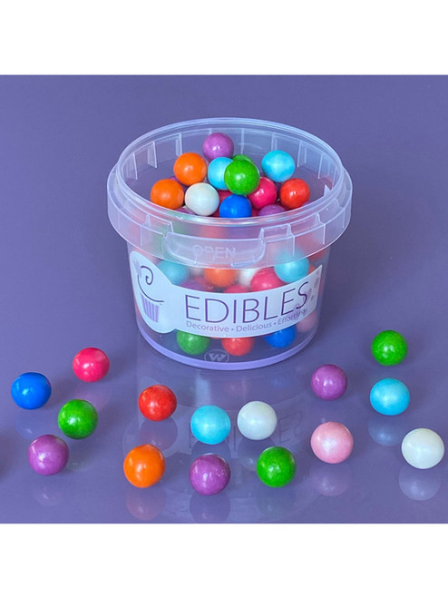10mm Pearl Sprinkles 80g - Chocolate Filled Balls - Clowning Around