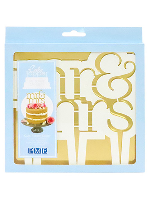 PME Cake Topper Cutter, Mr & Mrs - Modern