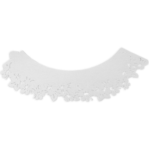White Flowers Cupcake Wrappers