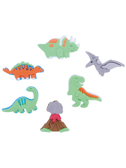 PME Dinosaur Edible Cupcake Toppers - Set of 6