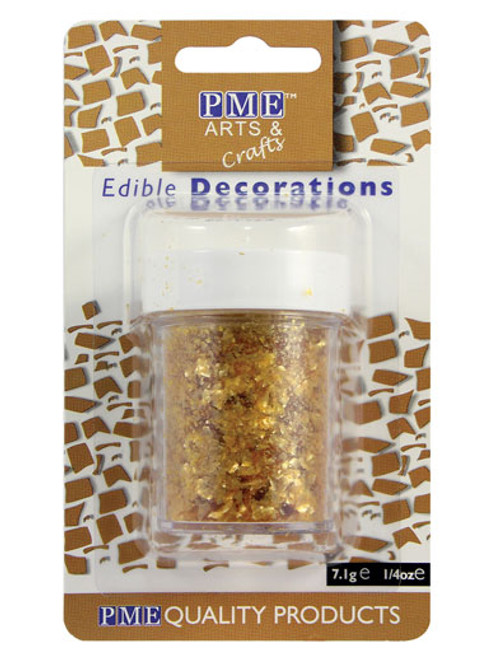 PME Edible Glitter Flakes - Gold