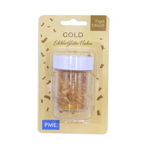 Gold Edible Glitter Flakes