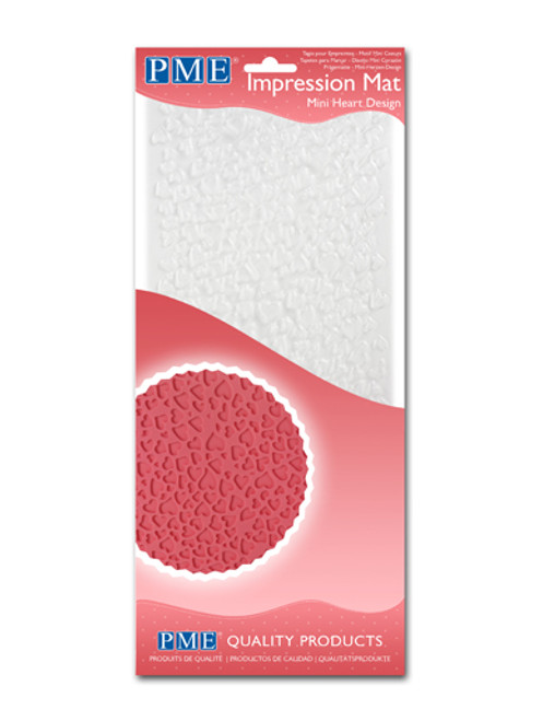 PME Mini Hearts Design Impression Mat