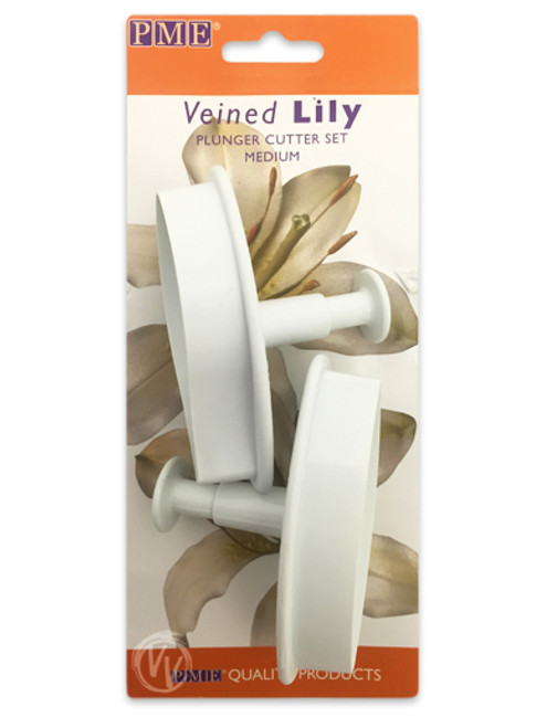 Veined Lily Set of 2 Cutters Medium (80mm)
