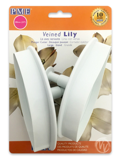 Veined Lily Set of 2 Cutters Large (100mm)