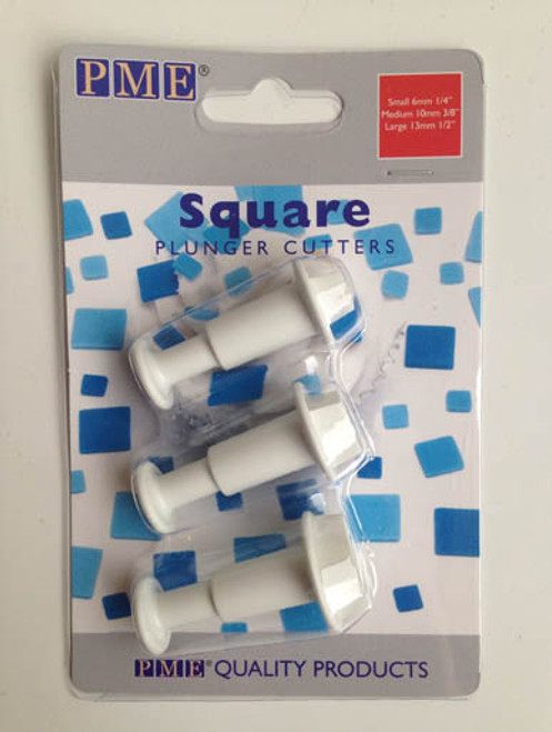 Square Plunger Cutters Set of 3