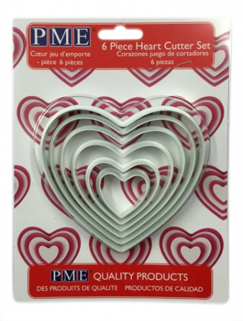 PME Heart Cutters Set of 6