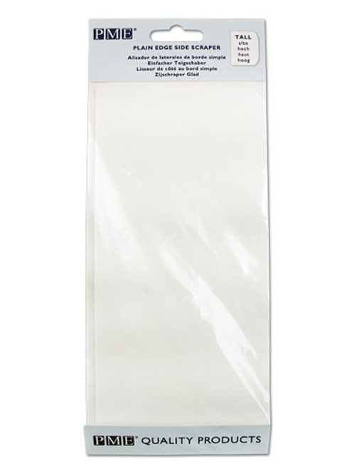 Plain Edge Plastic Side Scraper - Tall 20cm/8 Inch