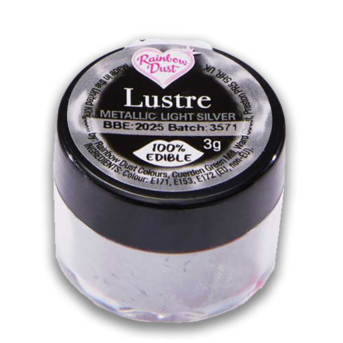 Rainbow Dust Lustre Metallic Light Silver