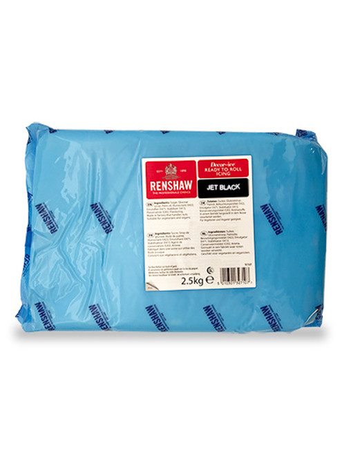Renshaw Ready to Roll Icing - Jet Black - 2.5kg