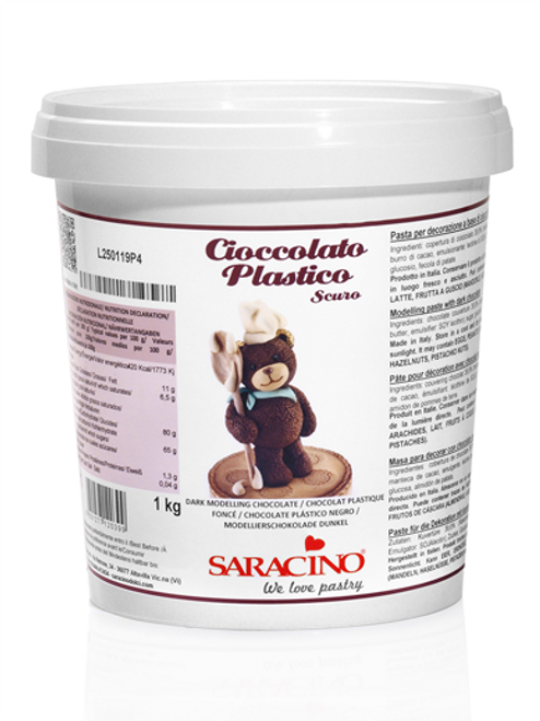 Saracino Dark Chocolate Modelling Paste 1kg