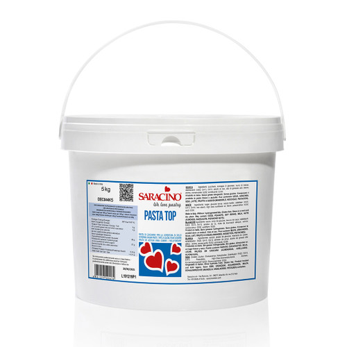 SARACINO Sugarpaste Paste (PASTA TOP) 5kg - White - Pail