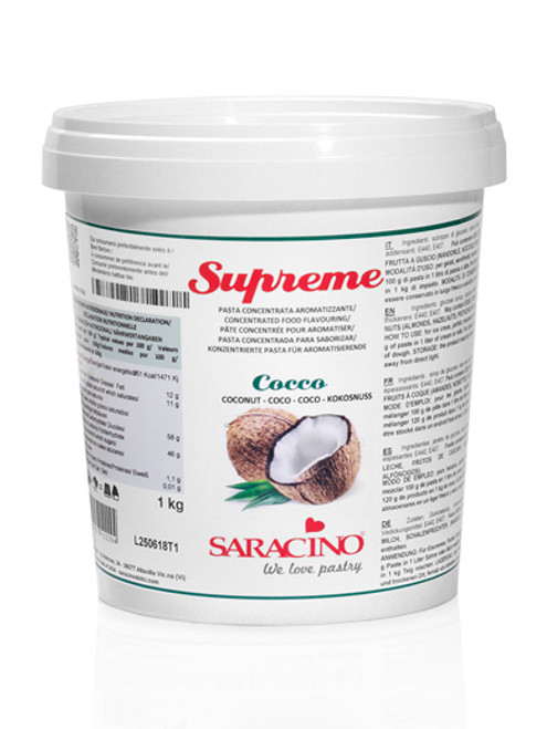 Saracino Food Flavour Paste 1kg - Coconut Saracino Food Flavour Paste 1kg - Coconut