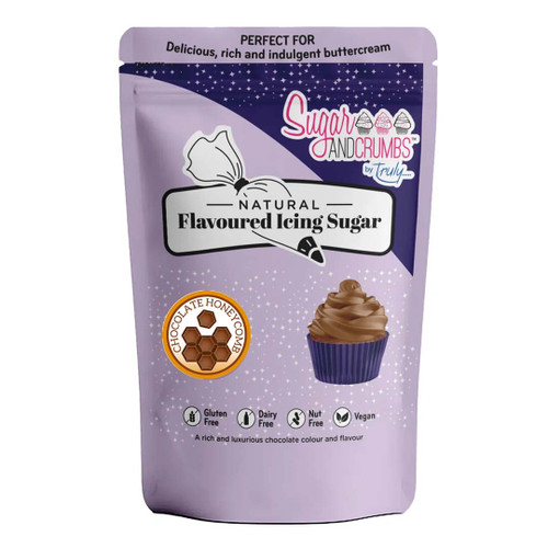 Front of Chocolate Honeycomb Icing Sugar 500g packet
