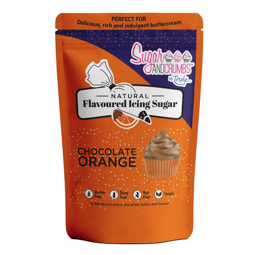Back of Chocolate Orange Icing Sugar 500g packet