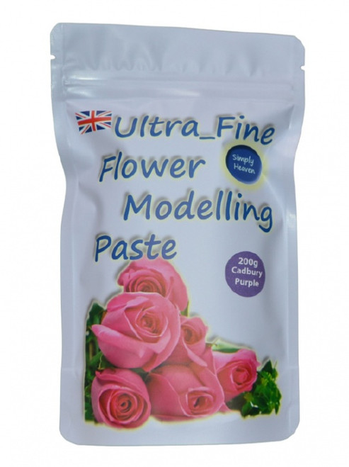 Simply Heaven - 200g Ultra Fine Flower Modelling Paste - CADBURY PURPLE