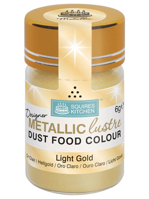 Squires Kitchen Designer Metallic Lustre Dust - Light Gold