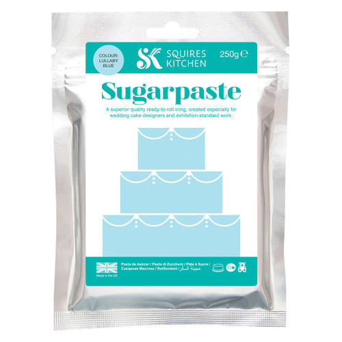 packet of squires kitchen sugarpaste Lullaby Blue