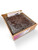 9 inch square fruit cake in a box