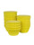 Three stacks of yellow cupcake case