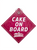 The Vanilla Valley Cake on Board Car Sign - Pink & Blue