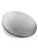 A single 12 inch cake board. Round with silver foil.