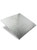 8" Square Silver Turn Edge Cake Card (1.75mm Thick)
