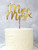 'Mr & Mrs' Gold Cake Topper