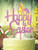 'Happy Easter' Ears Pink Acrylic Cake Topper