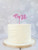 'One' Pink Acrylic Cake Topper