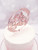 'Oh Baby' Boho Hoop Rose Gold Cake Topper