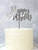 'Happy Birthday' Silver Cake Topper