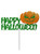 Glitter Card Cake Topper 'Happy Halloween' with Pumpkin - Green